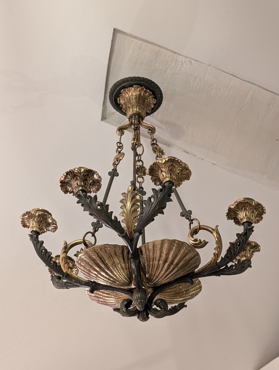 Lustre Bronze époque Louis Philippe 