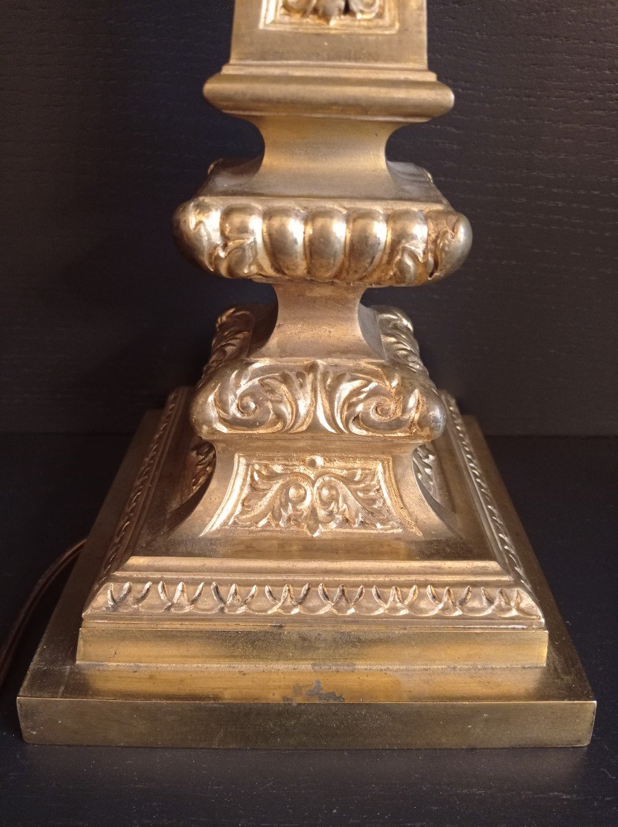 Gilt Bronze Lamp-photo-3