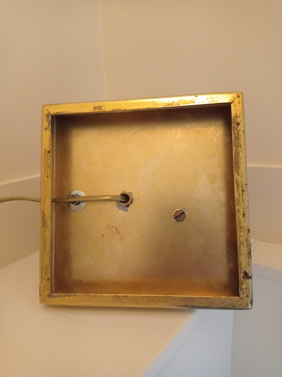 Golden Bronze Fish Lamp-photo-2