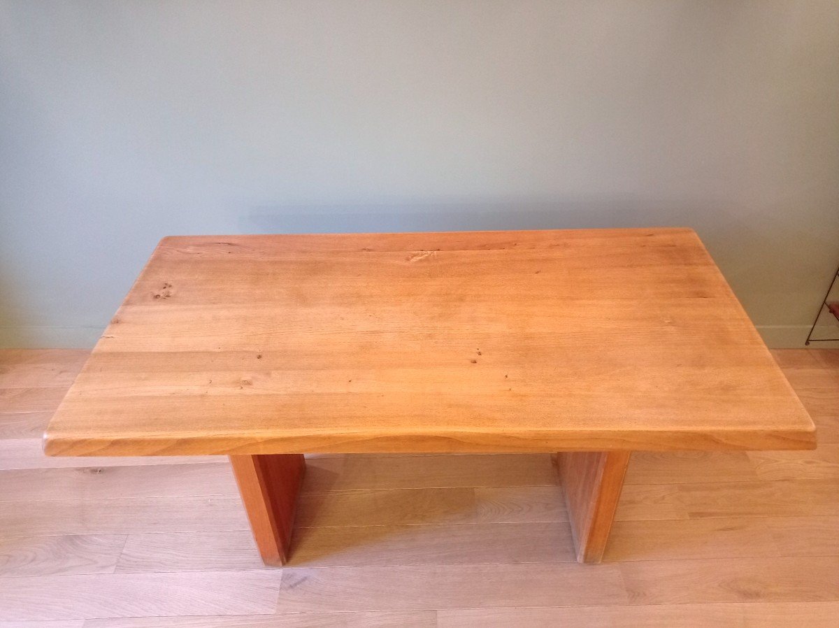Pierre Chapo ( 1927 - 1987 ) Table T 14 A Orme C1960-photo-2