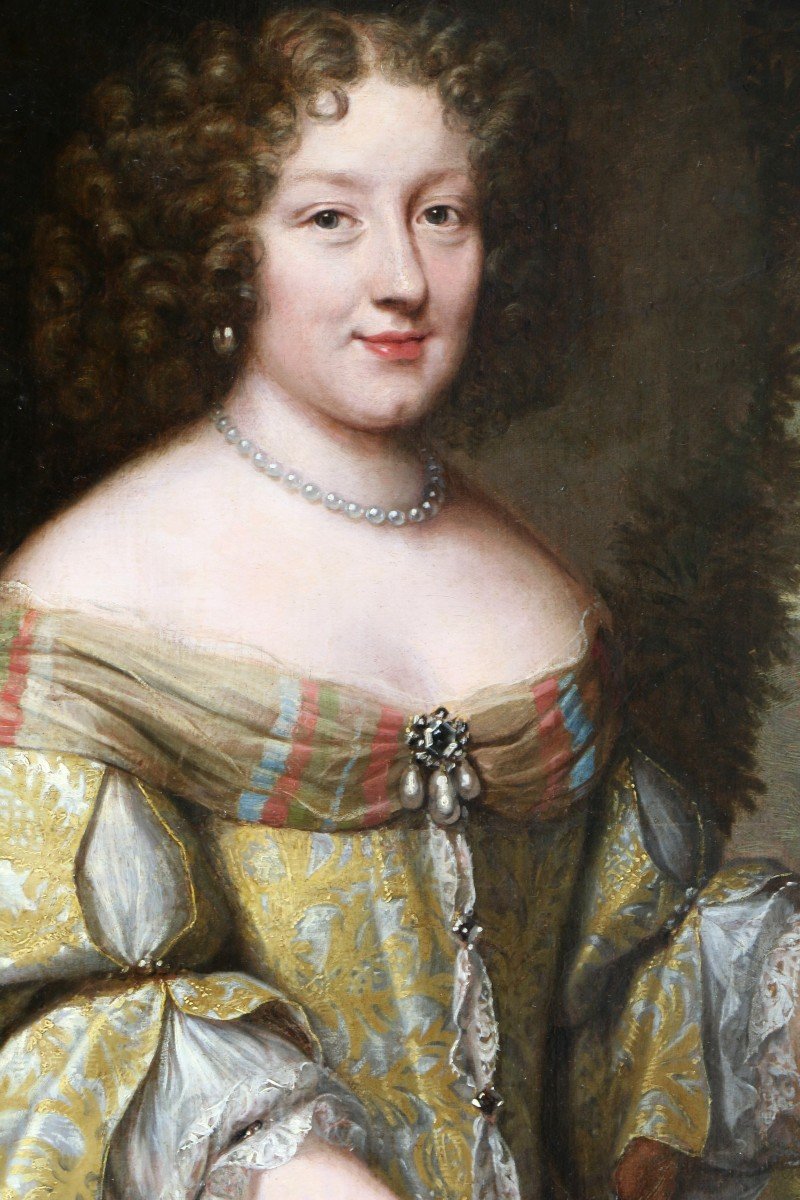 Justus Van Egmont (1601; 1674) Attribué. Grand Portrait d'Une Jeune Dame De Qualité-photo-3