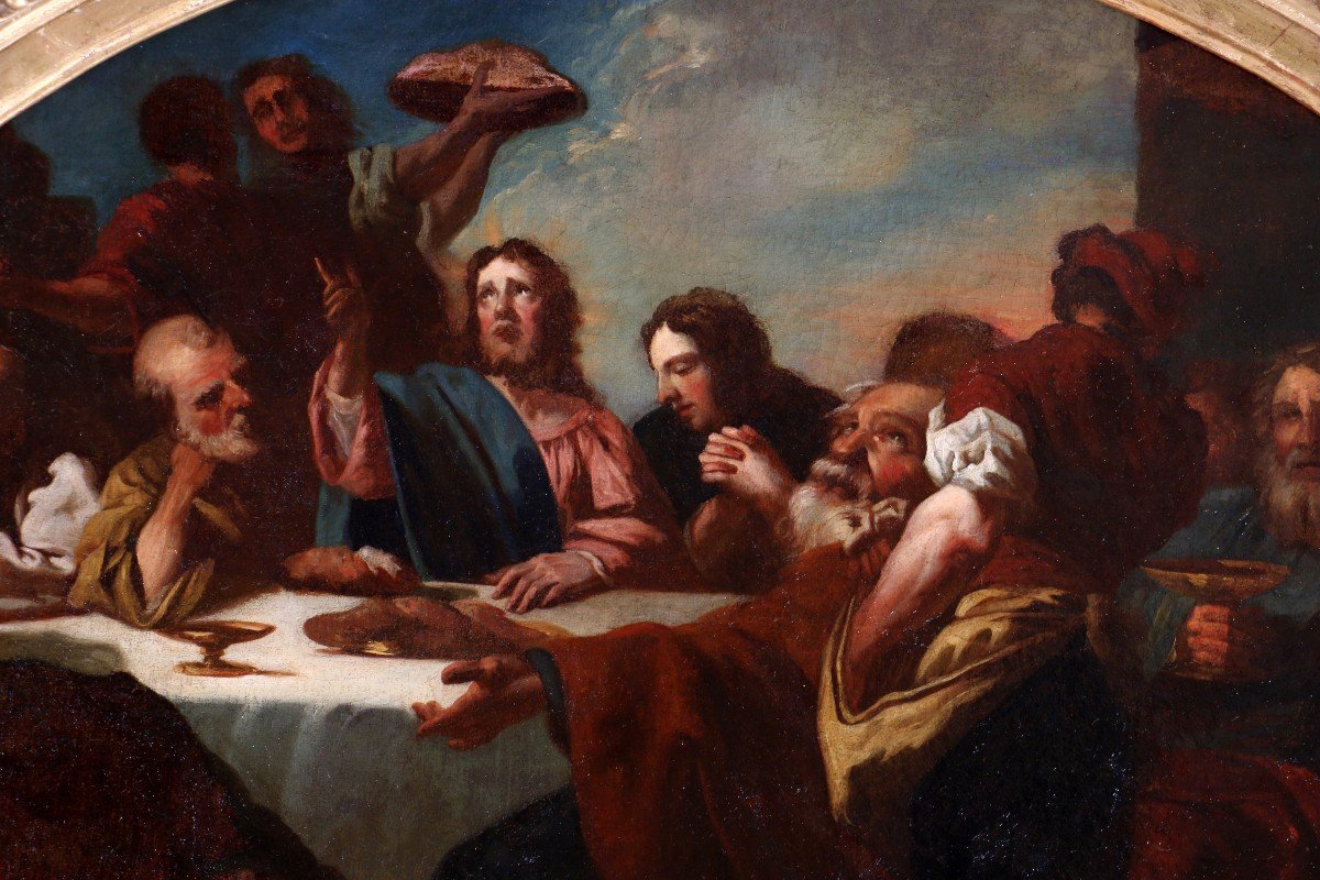 Charles De La Fosse (1636; 1716) Jesus Giving The Last Supper-photo-2