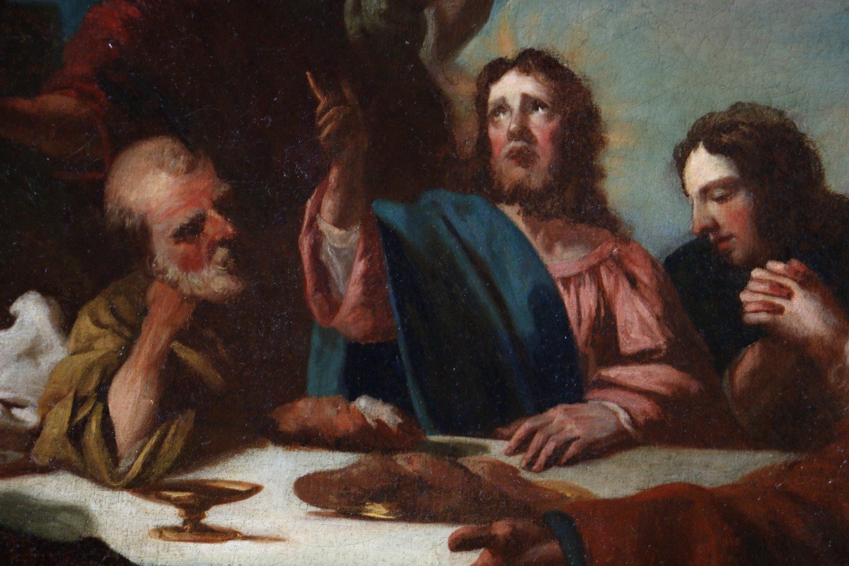 Charles De La Fosse (1636; 1716) Jesus Giving The Last Supper-photo-4
