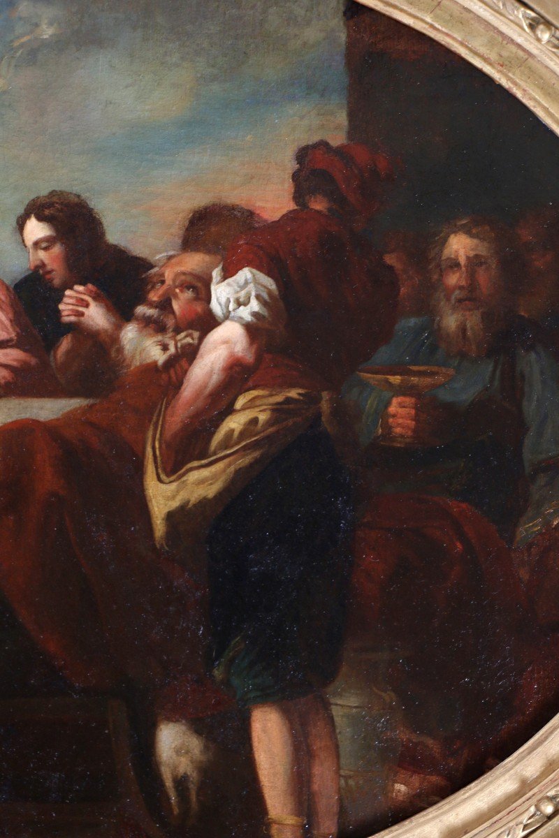 Charles De La Fosse (1636; 1716) Jesus Giving The Last Supper-photo-2