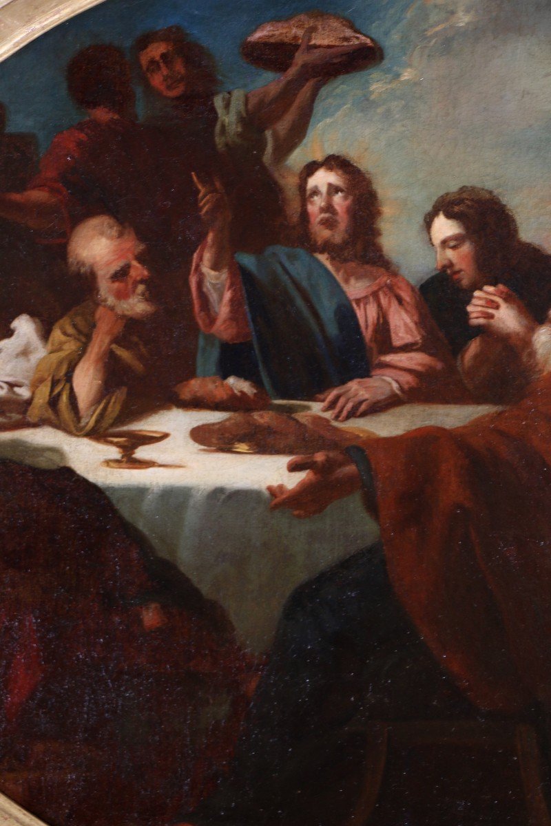 Charles De La Fosse (1636; 1716) Jesus Giving The Last Supper-photo-3