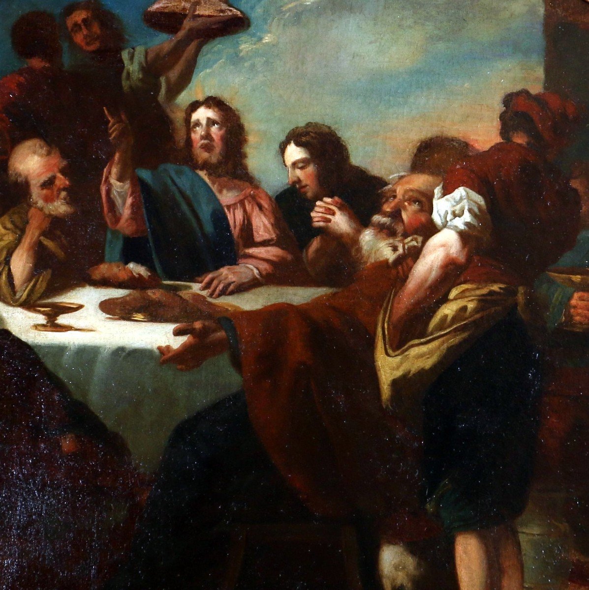 Charles De La Fosse (1636; 1716) Jesus Giving The Last Supper-photo-4