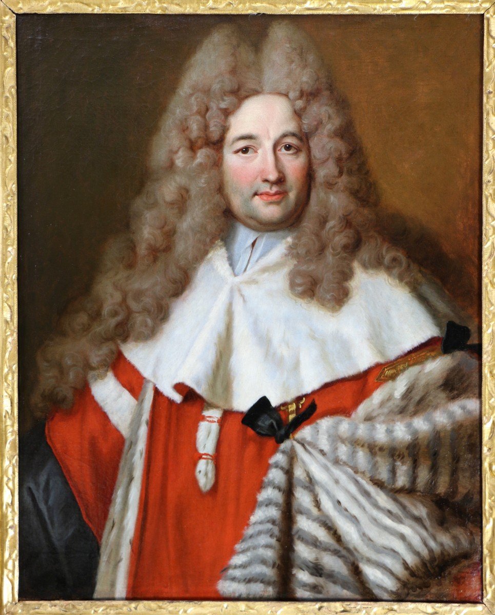 Nicolas De Largillierre (1656-1746) And Workshop. Presumed Portrait Of Antoine Portail.-photo-2