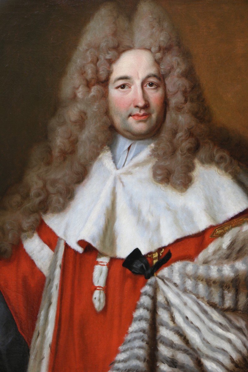 Nicolas De Largillierre (1656-1746) et atelier. Portrait Présumé D’antoine Portail.-photo-3