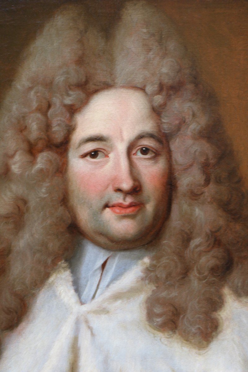 Nicolas De Largillierre (1656-1746) et atelier. Portrait Présumé D’antoine Portail.-photo-3