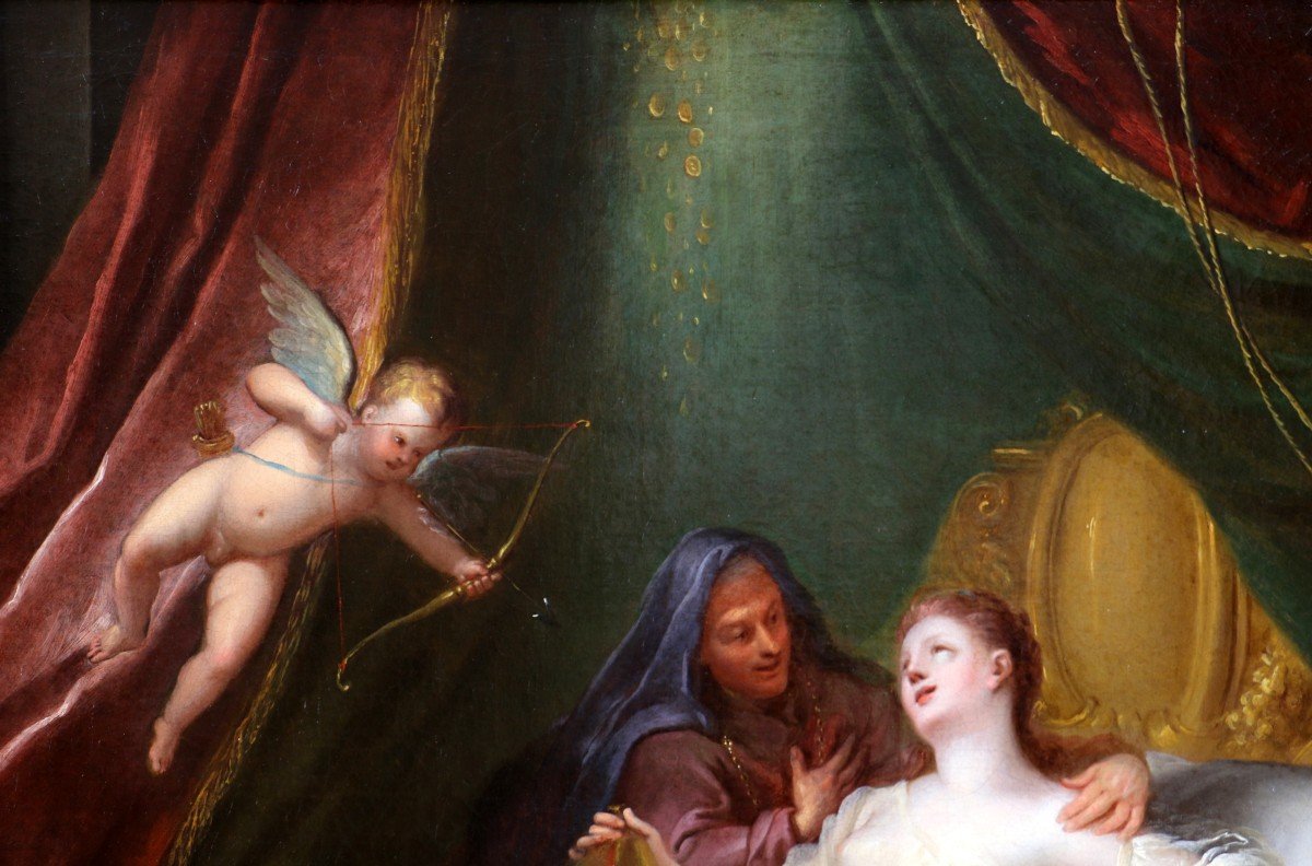 Jean-françois De Troy (1679-1752) And Workshop. Danae And The Golden Rain.-photo-5