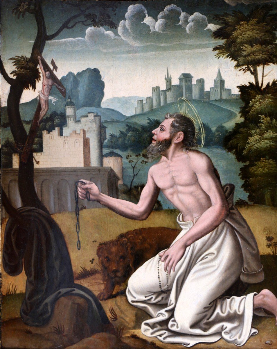 Simon De Châlons (1500-1561) Attributed. Saint Jerome Around 1520-1530-photo-2
