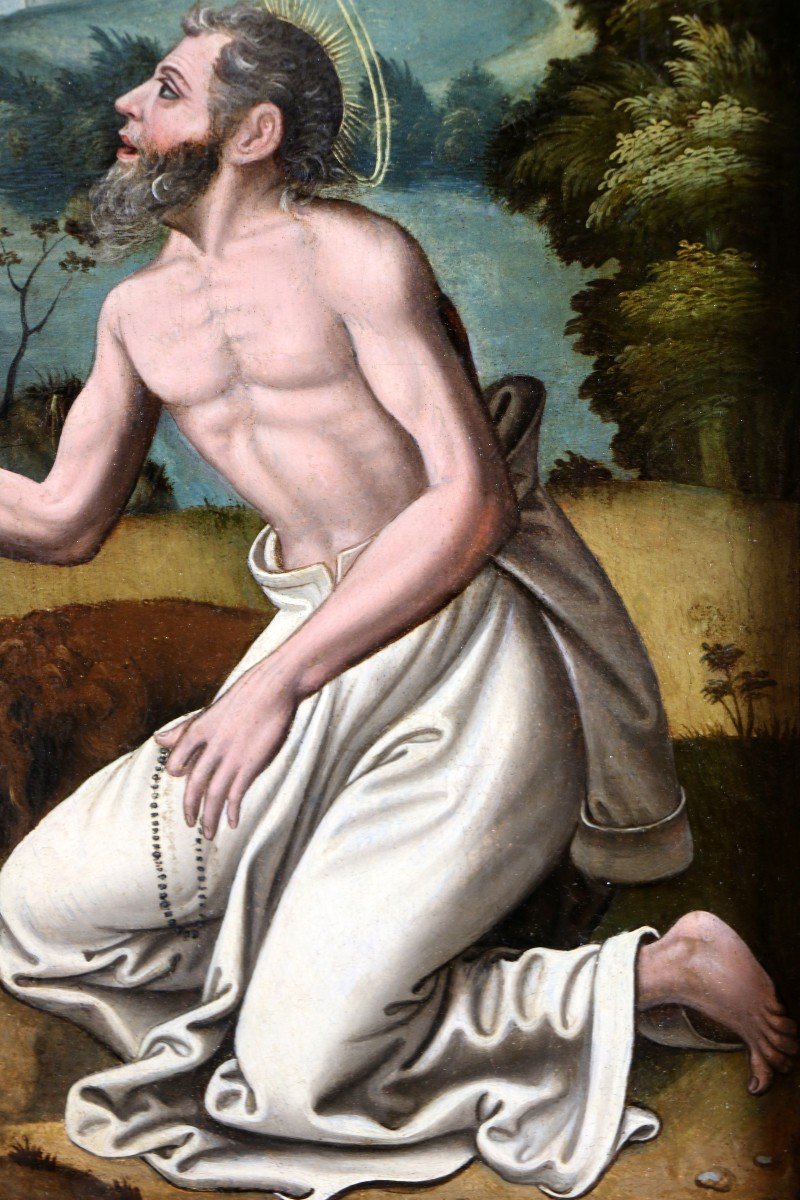 Simon De Châlons (1500-1561) Attributed. Saint Jerome Around 1520-1530-photo-3