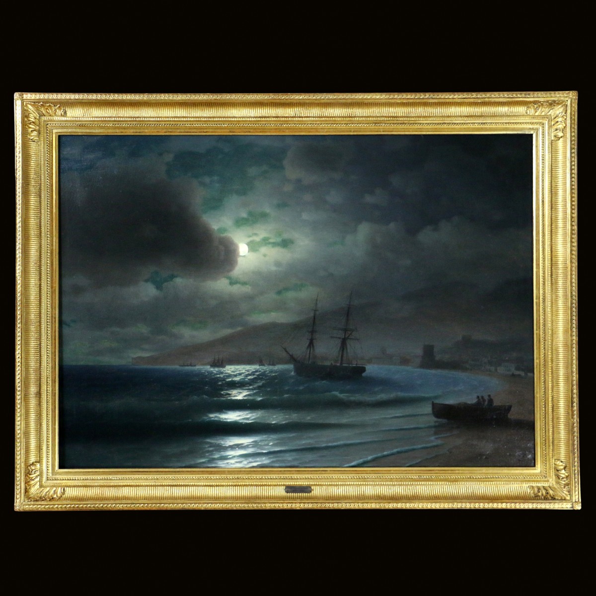 Ivan Aivazovsky (1817-1900) Entourage. The Bay Of Feodosia By Moonlight Circa 1880.