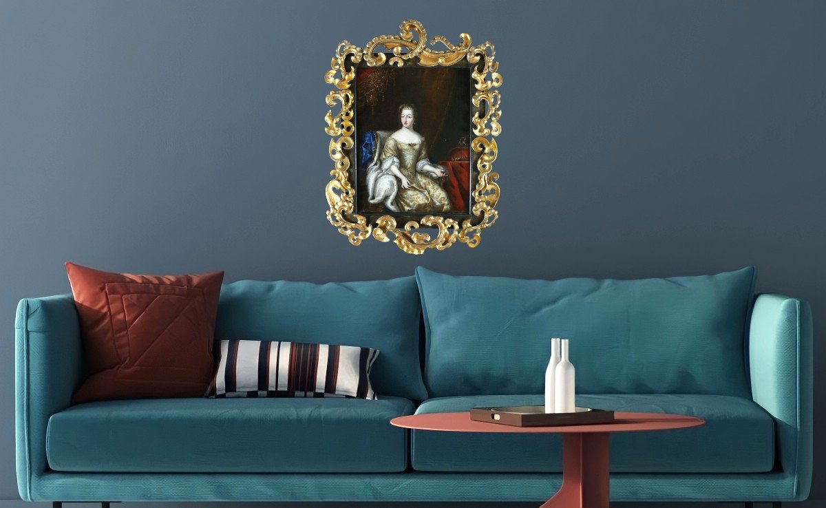 David Klöcker Ehrenstrahl. Portrait De La Reine De Suède Hedvig Eleonor De Holstein-Gottorp -photo-4