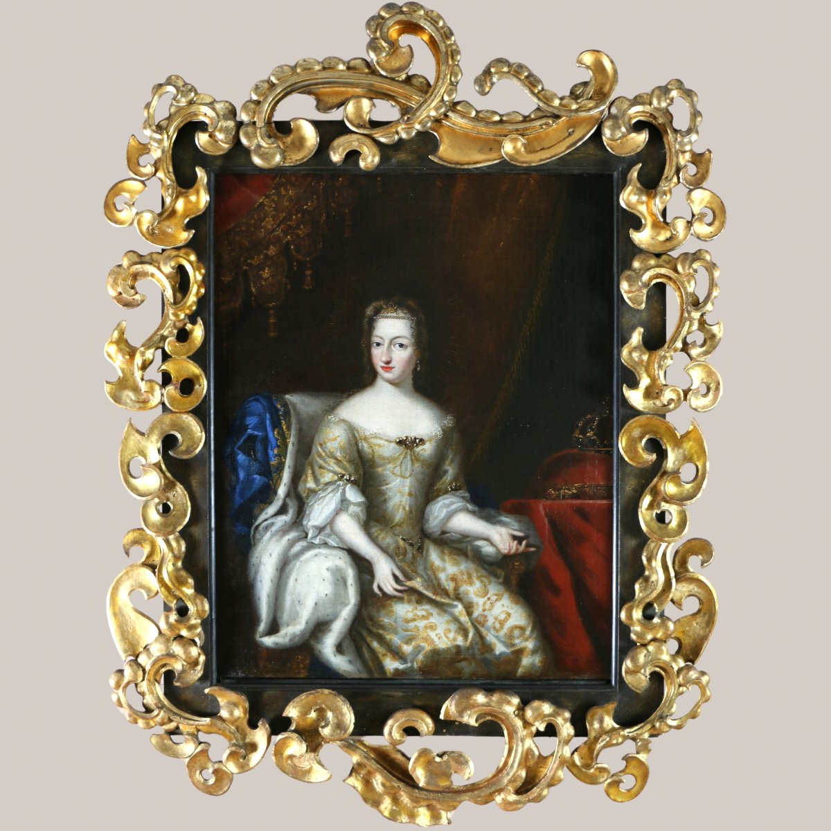 David Klöcker Ehrenstrahl. Portrait De La Reine De Suède Hedvig Eleonor De Holstein-Gottorp 