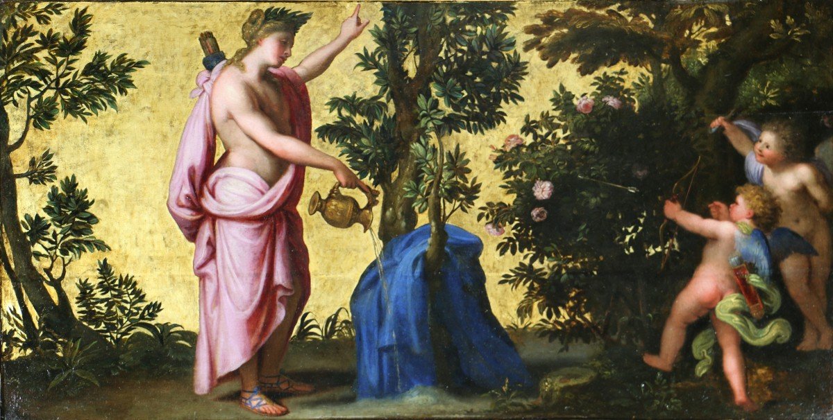 Pierre Mignard (1612-1695) Attributed. Apollo And Daphne Transformed Into A Laurel Tree -photo-3