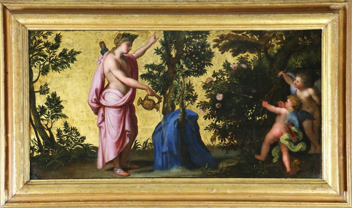 Pierre Mignard (1612-1695) Attributed. Apollo And Daphne Transformed Into A Laurel Tree 