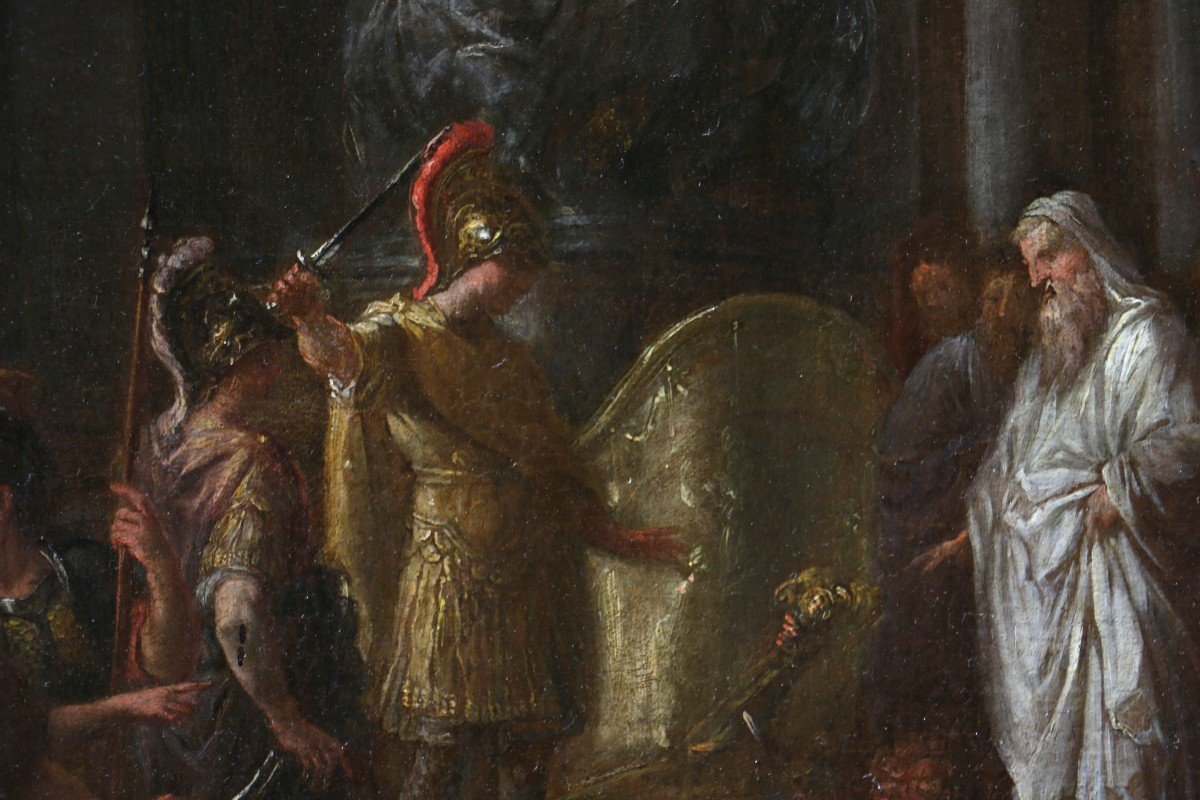 Arnould De Vuez (1644-1720) , Alexander The Great And The Gordian Knot Circa 1700-photo-1