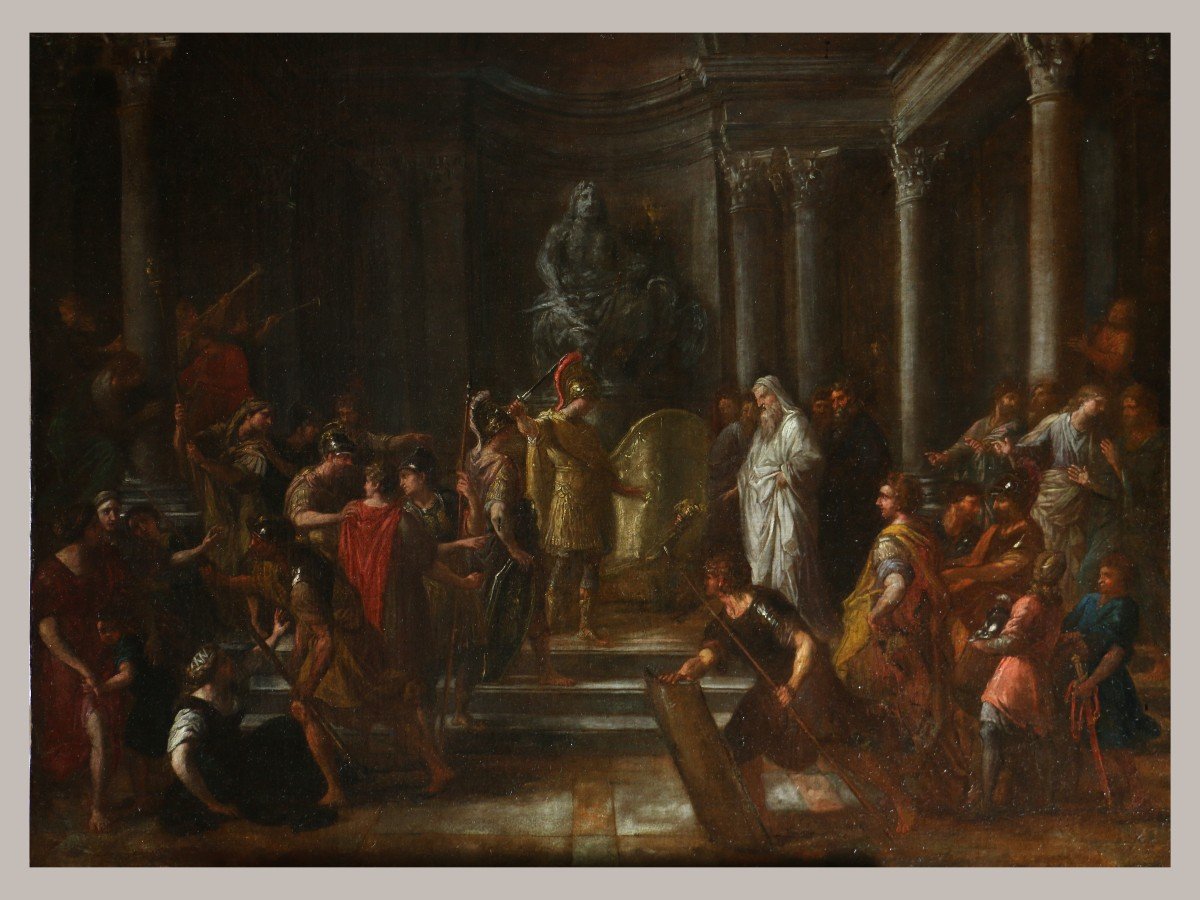 Arnould De Vuez (1644-1720) , Alexander The Great And The Gordian Knot Circa 1700