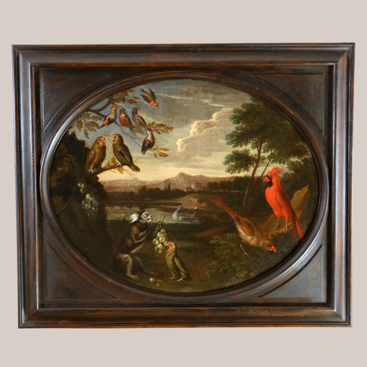 Gillis Claesz De Hondecoeter (1575-1638) Attributed. Animal Landscape