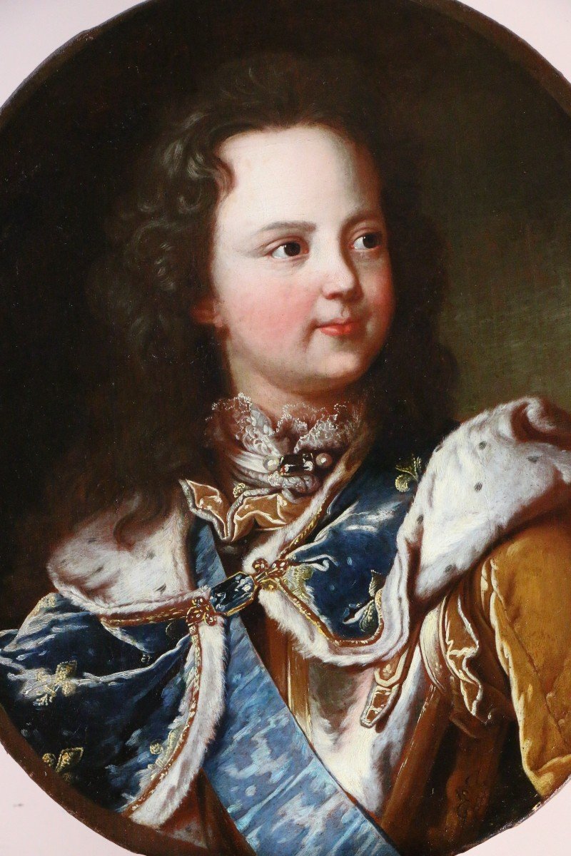 Hyacinthe Rigaud (1659-1743) Et Son Atelier. Portrait Du Jeune Louis XV.-photo-3