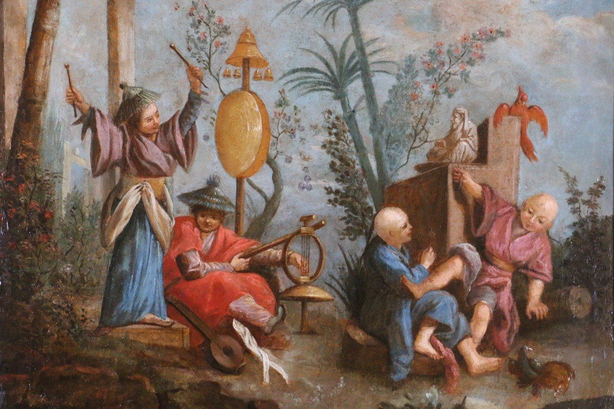  Jean-baptiste Le Prince (1734-1781) Chinoiseries Scene 1751/1754.-photo-1