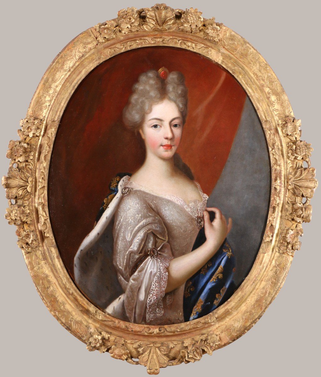 Pierre Gobert (1662-1744) And Workshop. Portrait Of Marie-adélaïde Of Savoy, Dauphine Of France