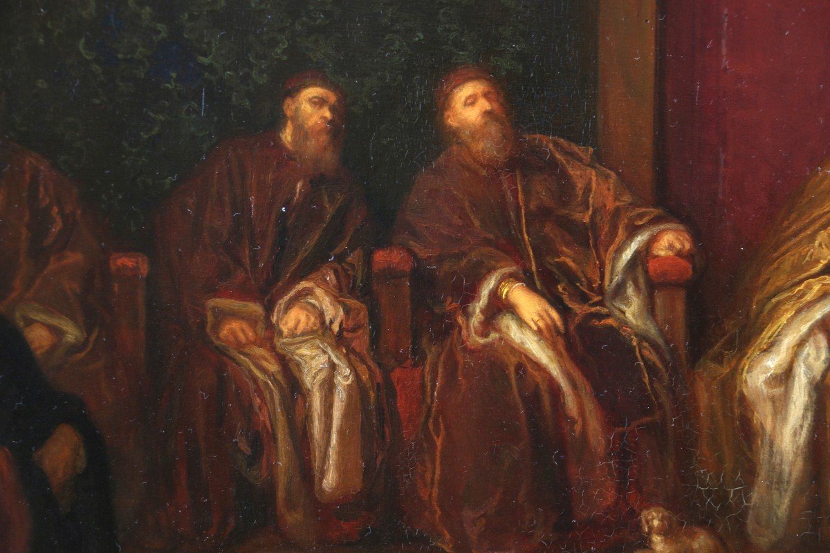 Le Doge Marino Grimani Reçoit l'Ambassadeur Espagnol. Joseph-nicolas Robert-fleury (1797-1890)-photo-5