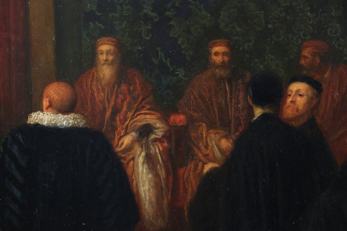 Le Doge Marino Grimani Reçoit l'Ambassadeur Espagnol. Joseph-nicolas Robert-fleury (1797-1890)-photo-6