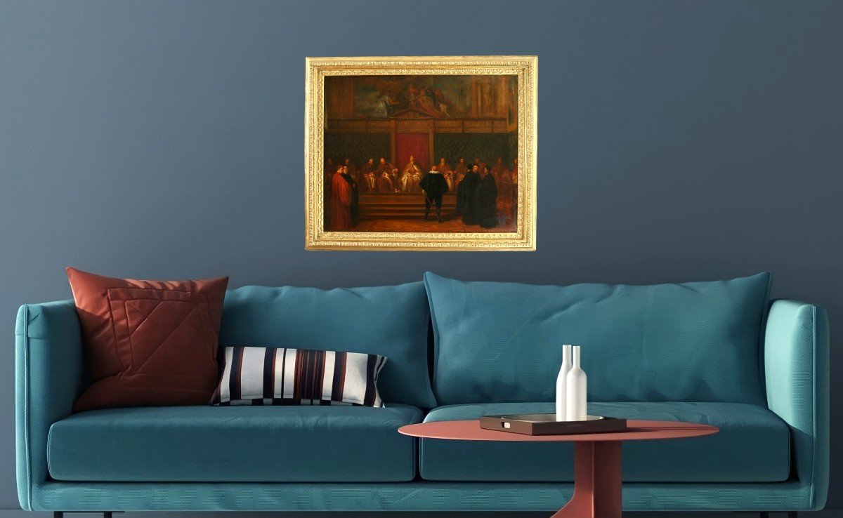 Le Doge Marino Grimani Reçoit l'Ambassadeur Espagnol. Joseph-nicolas Robert-fleury (1797-1890)-photo-7