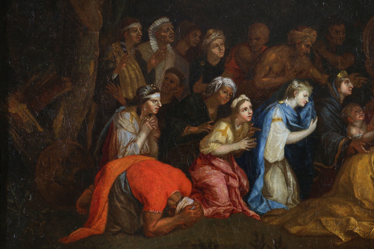 17th Century French School. The Family Of Darius At The Feet Of Alexander-photo-1