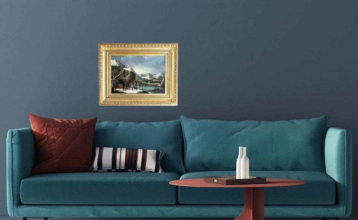 French School, Late 18th Century Attributed To César Van Loo (1743-1821) - Winter Landscape-photo-8