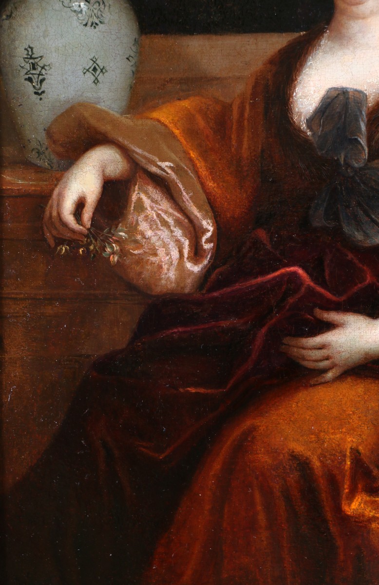  Nicolas de Largillierre ou Largillière (1656-1746) atelier. Portrait d’une dame de qualité.-photo-3