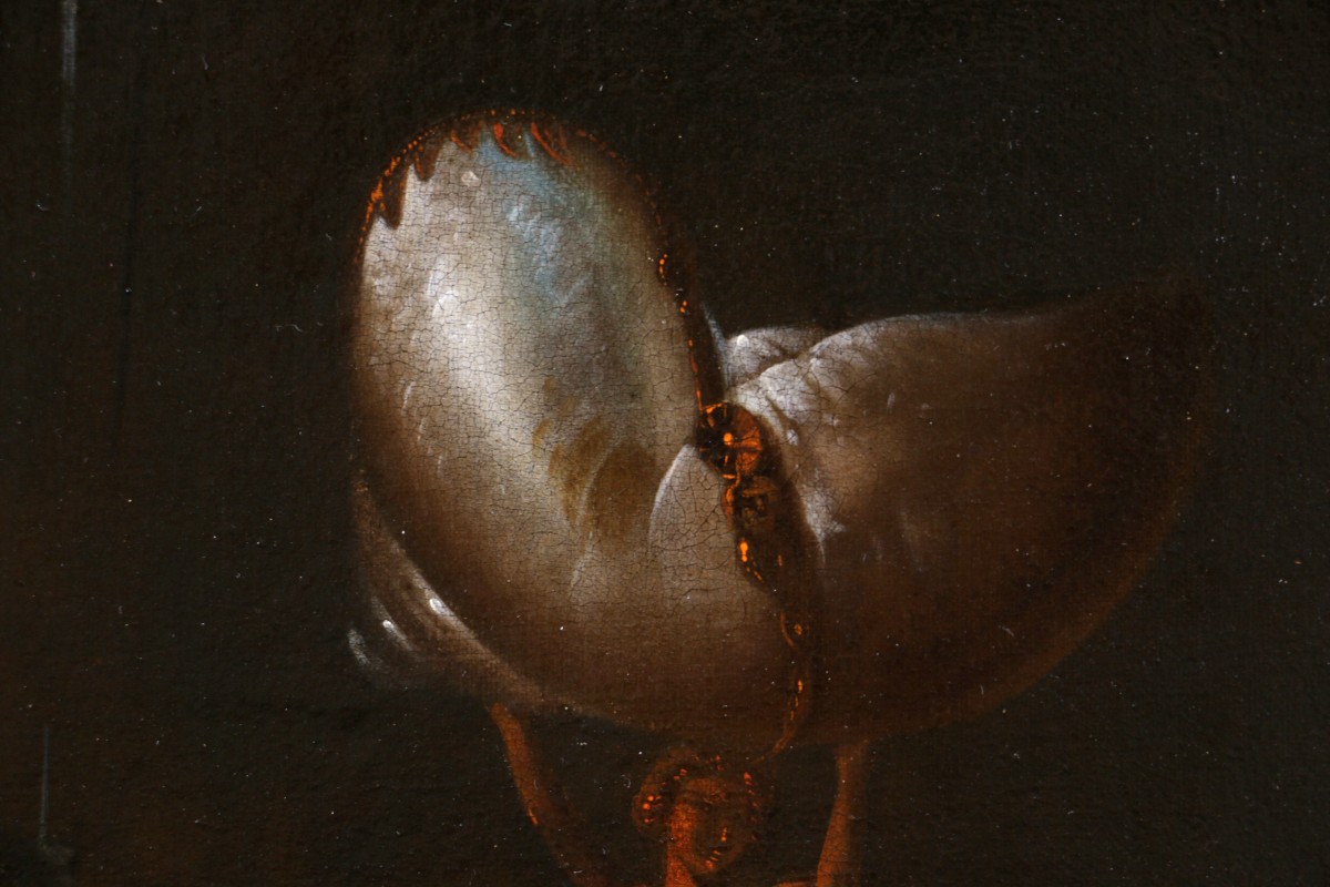 Huybert Van Westhoven (1642-1712) signé. Nature morte aux fruits et objets précieux -photo-2