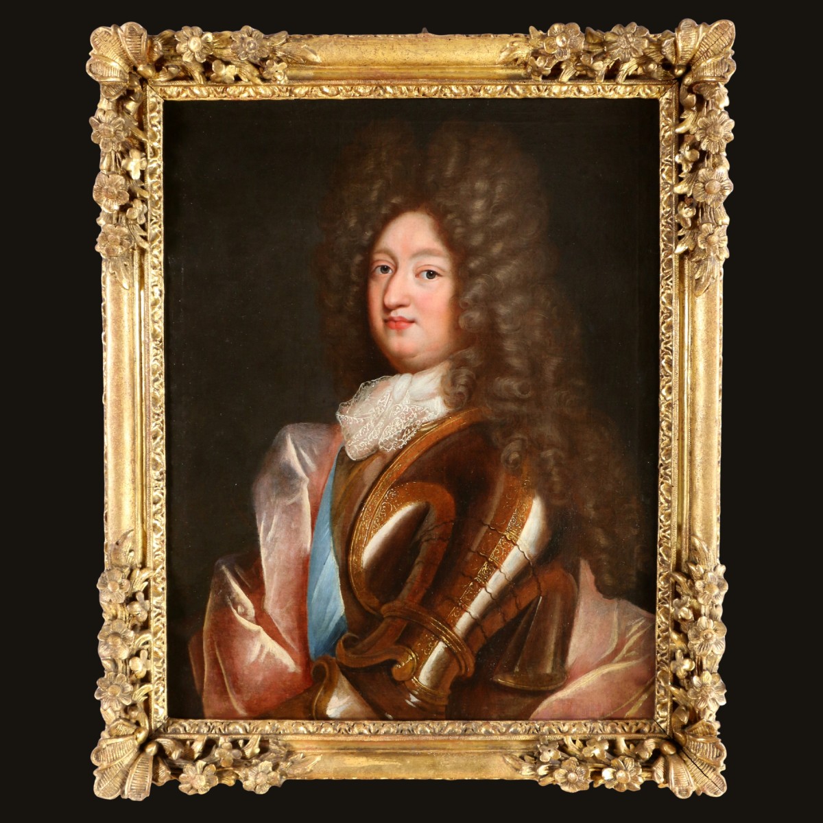 Alexis Simon Belle (Paris 1674-1734) attribué. Portrait du Grand Dauphin vers 1700.-photo-2