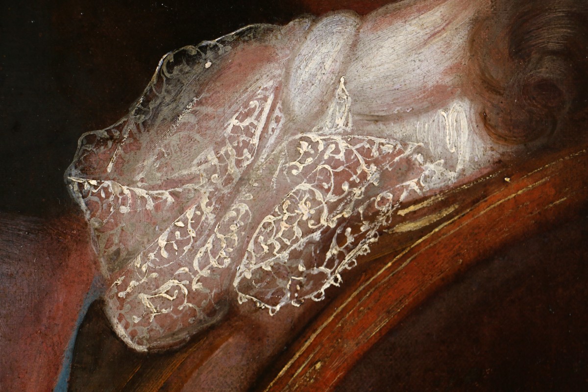 Alexis Simon Belle (Paris 1674-1734) attribué. Portrait du Grand Dauphin vers 1700.-photo-4