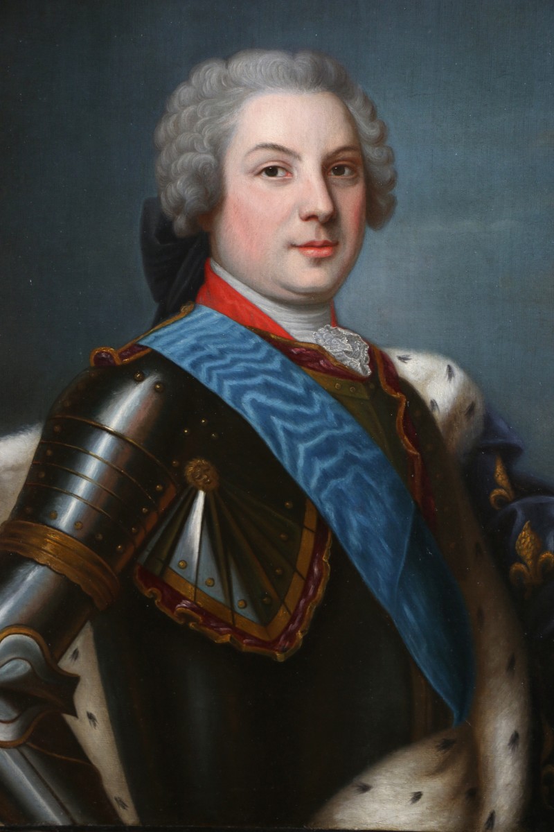 Louis Michel van Loo (1707-1771) et atelier. Portrait du dauphin de France vers 1760.-photo-3