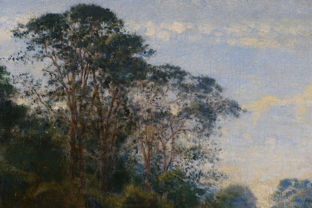 Félix Ziem (1821-1911) Signed And Dated 1871. Venice, The French Gardens.  -photo-5