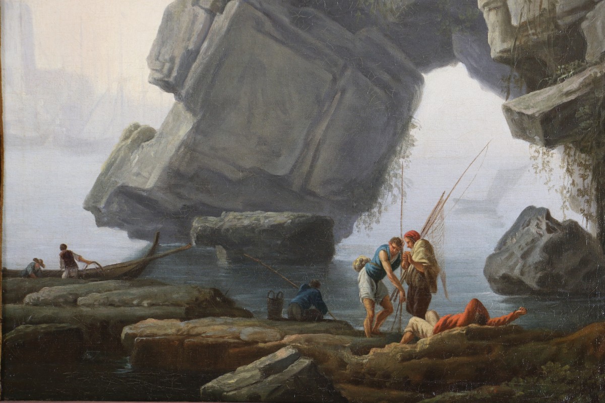 Claude-Joseph Vernet (1714–1789) et son atelier, vers 1745/55. Les pêcheurs florentins.-photo-2