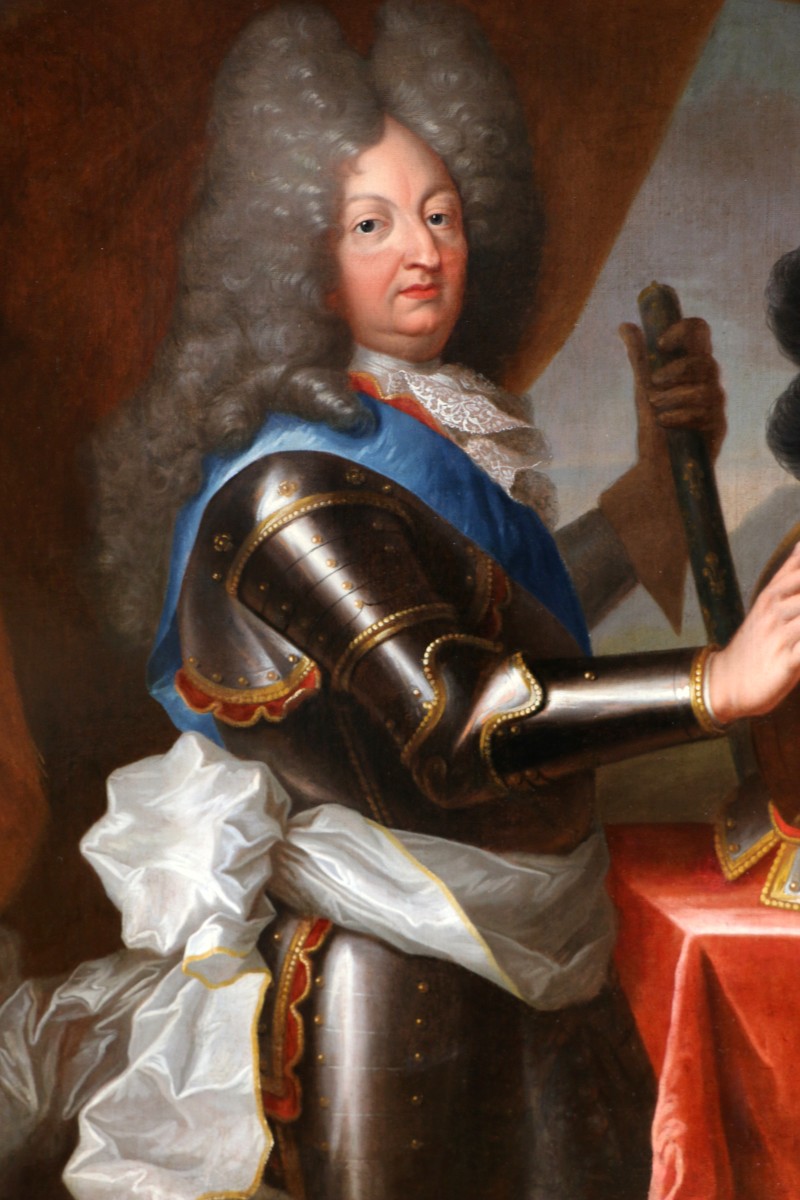 Grand portrait du Grand Dauphin, atelier de Hyacinthe Rigaud vers 1700-photo-1