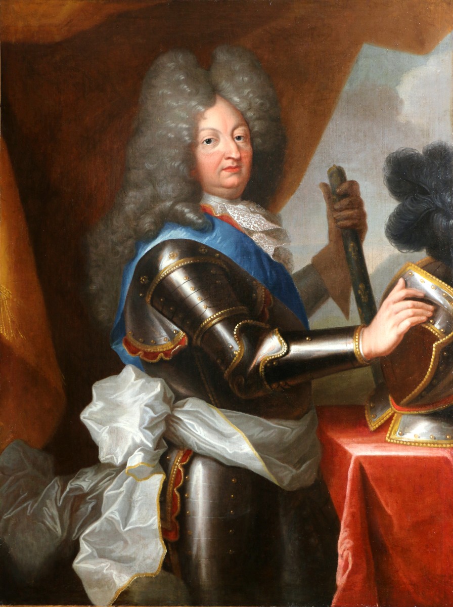 Large Portrait Of The Grand Dauphin, Workshop Of Hyacinthe Rigaud Circa 1700