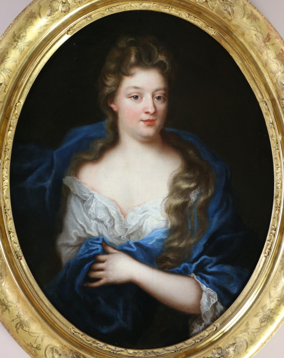 Pierre Mignard (1612-1695) And Workshop. Portrait Of A Lady Of Quality Circa 1680.-photo-2