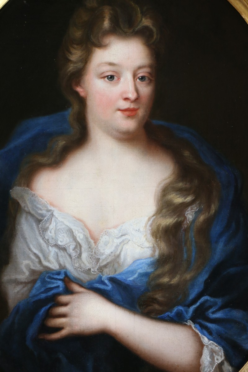 Pierre Mignard (1612-1695) And Workshop. Portrait Of A Lady Of Quality Circa 1680.-photo-3