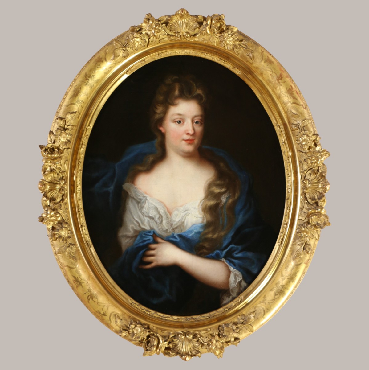 Pierre Mignard (1612-1695) And Workshop. Portrait Of A Lady Of Quality Circa 1680.
