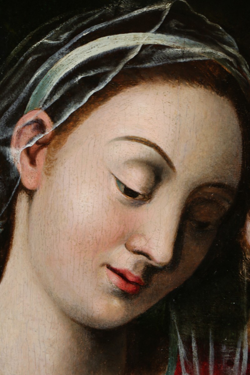 Giovanni Battista Ramenghi, dit Il Bagnacavallo (1521-1602) La sainte Famille vers 1540/50.-photo-4