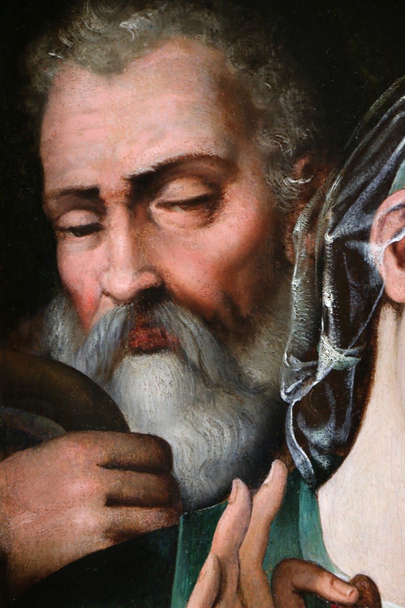 Giovanni Battista Ramenghi, dit Il Bagnacavallo (1521-1602) La sainte Famille vers 1540/50.-photo-1