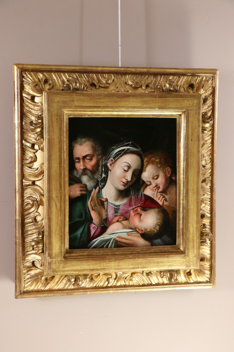 Giovanni Battista Ramenghi, dit Il Bagnacavallo (1521-1602) La sainte Famille vers 1540/50.-photo-6