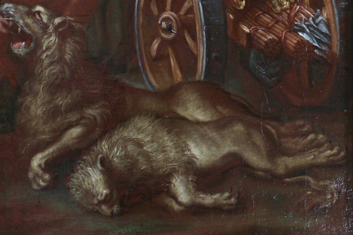  Michelangelo Unterberger (1695-1758) Workshop. The Return Of Alexander Circa 1750.-photo-5