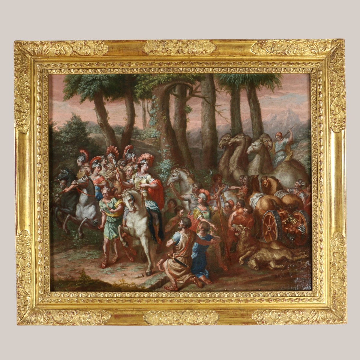  Michelangelo Unterberger (1695-1758) Workshop. The Return Of Alexander Circa 1750.