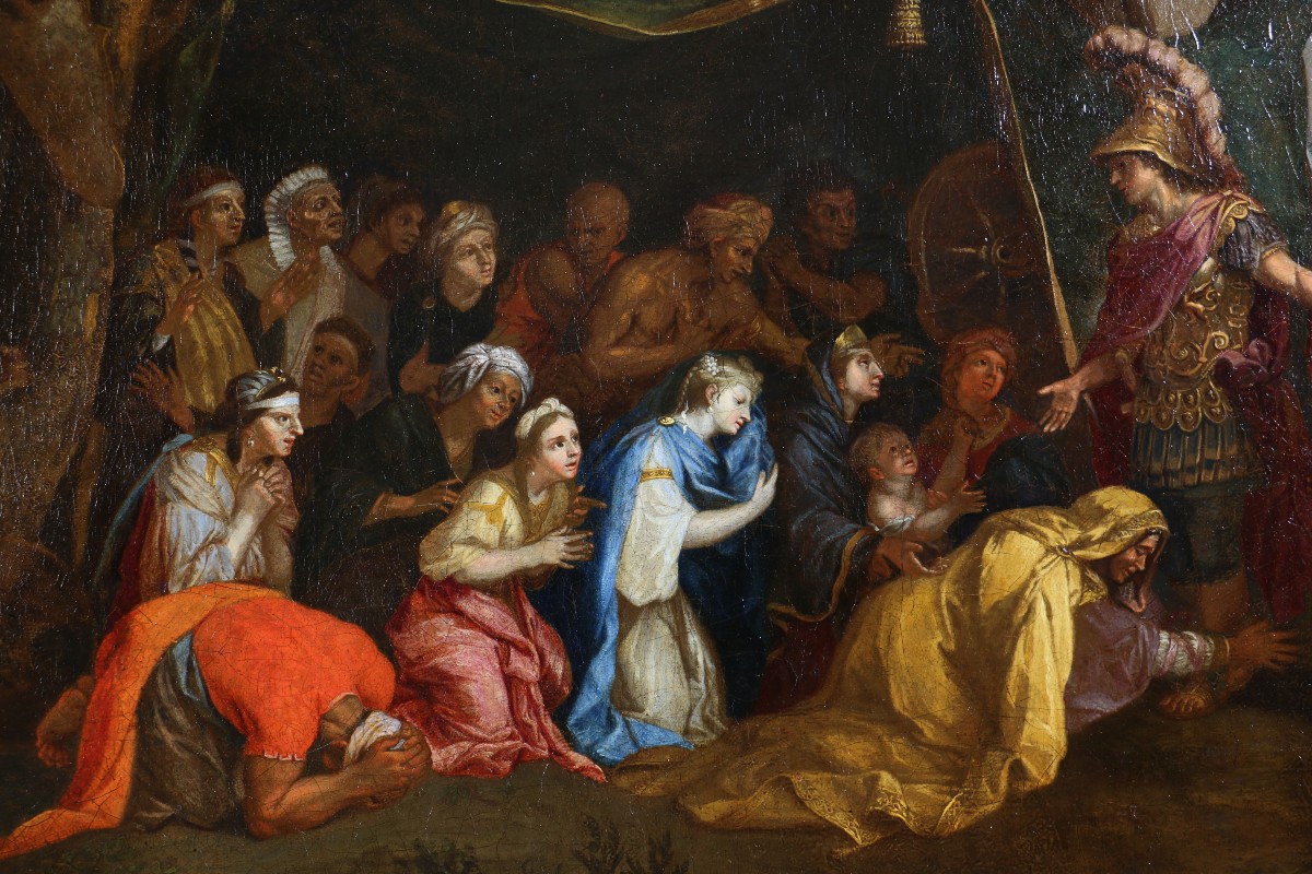 École française, vers 1680–1700, la tente de Darius d’après Charles Lebrun-photo-3